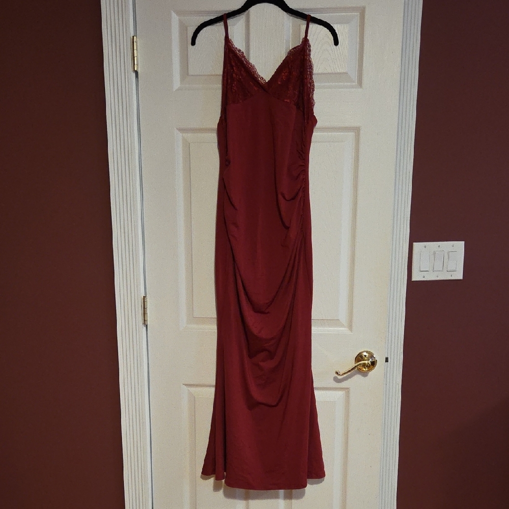 SHEIN Maroon Maxi Dress